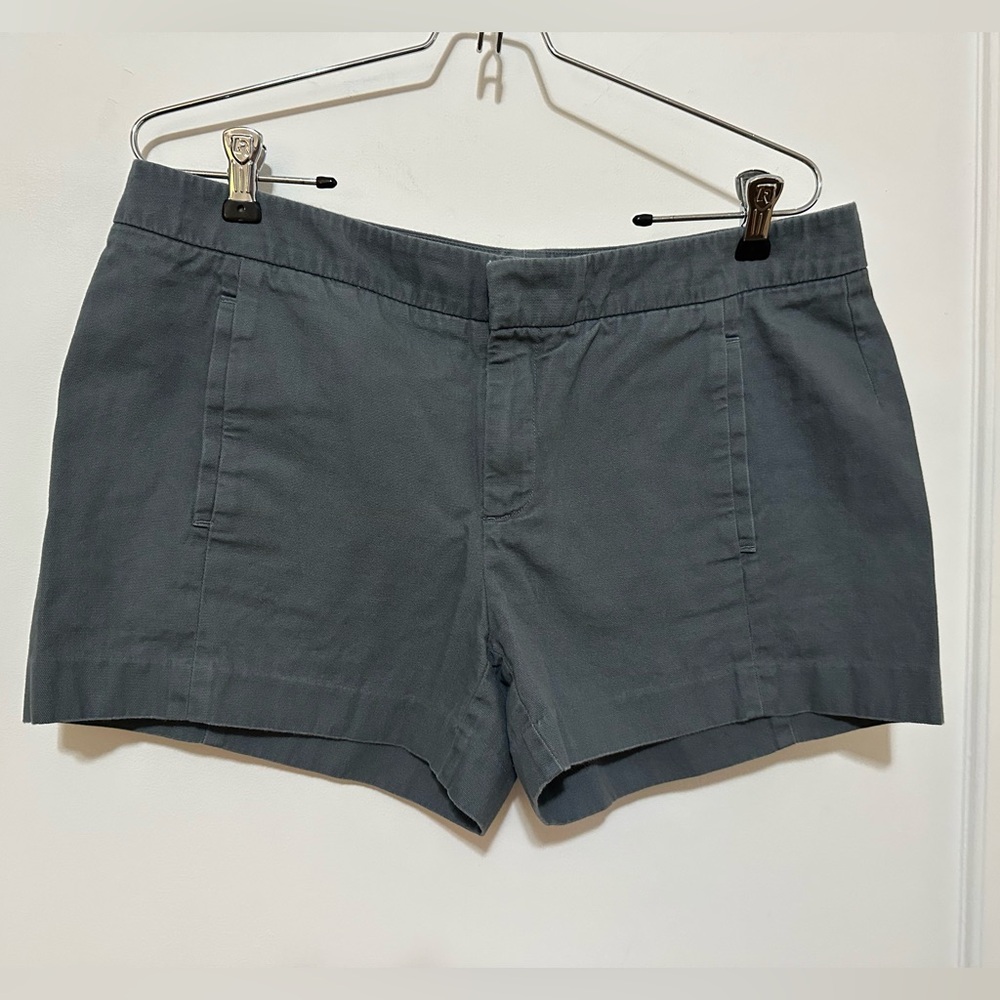 Gap gray/blue cotton twill shorts - size 10